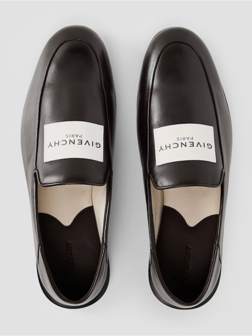 Givenchy Logo Leather Loafers